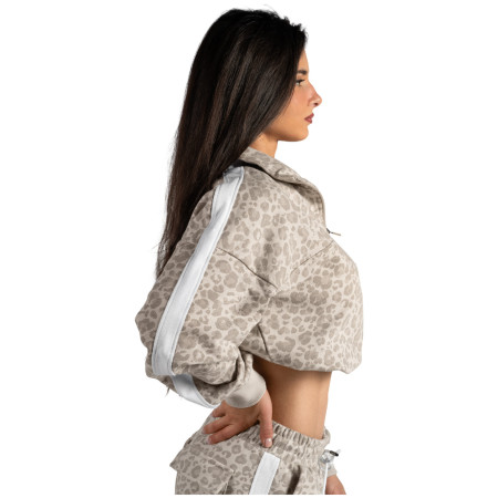 Sudadera de mujer Nebbia Half-Zip Leopard Sweatshirt Primal