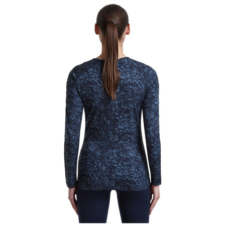 Camiseta funcional de mujer Icebreaker Women M 200 Oasis LS Crewe Moss BloomAOP
