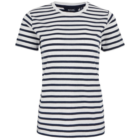 Camiseta de mujer Regatta Bayletta SS Tee blanco/azul Wht/NvyStrpe