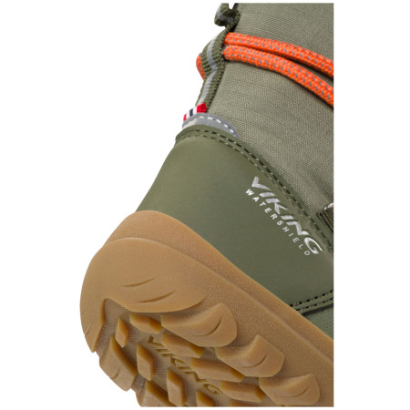 Botas de invierno para niños Viking Outdoor Footwear Birch Barefoot Warm WP Pull-on Olive