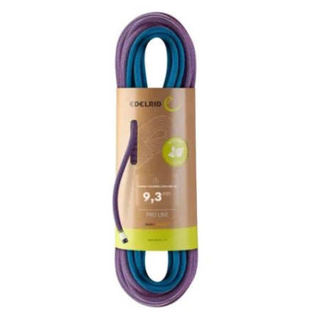 Cuerda de escalada Edelrid Tommy Caldwell Eco Dry CT 9,3mm 70m violeta 061 pink-turquoise