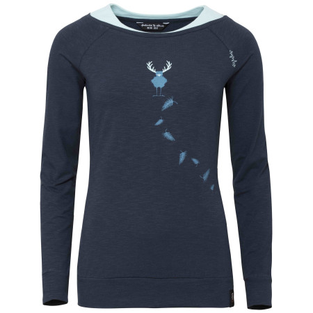Camiseta de mujer Chillaz Serles Hirschkrah azul oscuro Darkblue