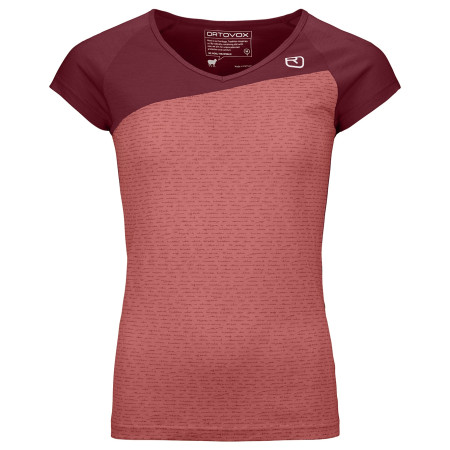 Camiseta de mujer Ortovox 120 Tec T-Shirt W rojo blush