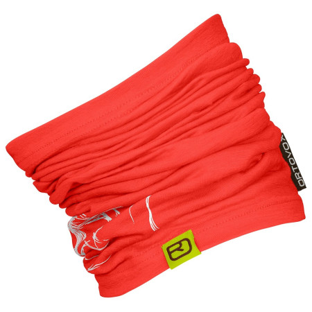 Cuello multiuso Ortovox 120 Tec Logo Neckwarmer rojo Coral