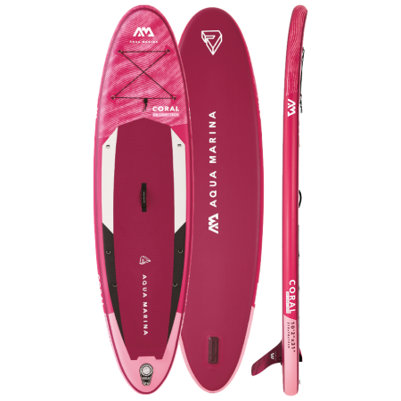 Tabla de surf de pala Aqua Marina Coral 10‘2" violeta