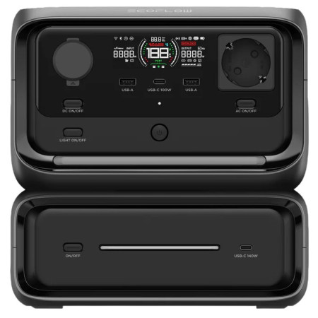 Estación de carga EcoFlow River 3 Plus - přídavná baterie 300 negro černá