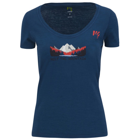 Camiseta de mujer Karpos Ambretta W T-Shirt azul Gibraltar Sea