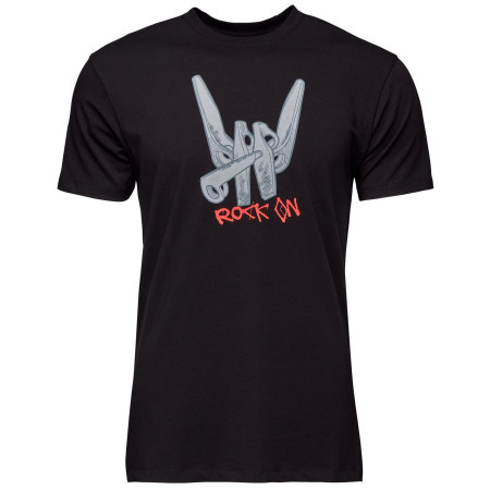 Camiseta de hombre Black Diamond M Bd Rock On Ss Tee negro Black