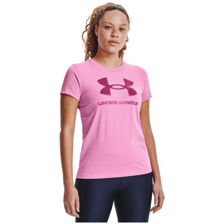 Camiseta de mujer Under Armour Live Sportstyle Graphic SSC 2021 rosa PlanetPink//MeteorPink