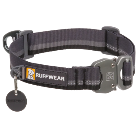 Collar para perro Ruffwear Top Rope™ Collar negro Basalt Gray