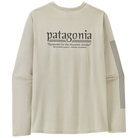 Camiseta de hombre Patagonia M's L/S Cap Cool Daily Shirt - Hut Tripper blanco Dyno White
