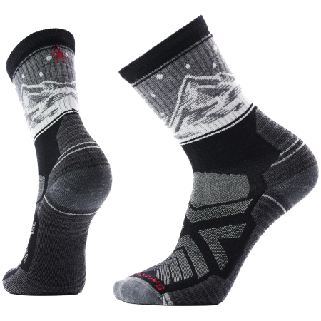 Calcetines Smartwool Hike Light Cushion Valley View Crew Sock negro