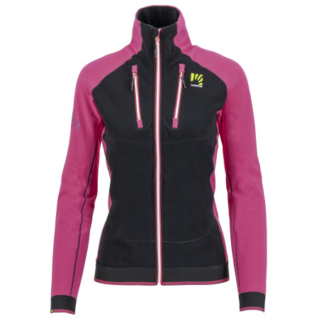 Sudadera funcional de mujer Karpos Alagna Evo W Jacket negro/rosa Black/Cabaret