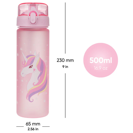 Botella para niños Baagl Botella de agua Tritan 500 ml