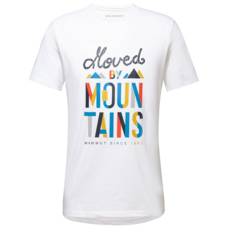 Camiseta de hombre Mammut Massone T-Shirt Men Slogan blanco white