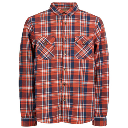 Camisa de hombre Fundango Roddy Lined Shirt rojo blood
