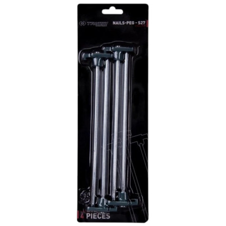 Juego de estaquillas Trimm kolík NAILS-PEG - S27 - sada 4 ks plata silver
