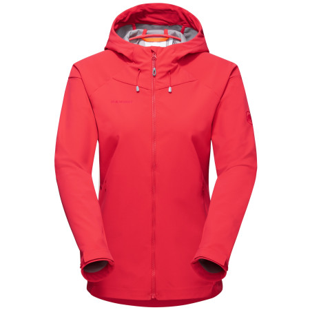 Chaqueta de mujer Mammut Sapuen SO Hooded Jacket Women rosa Sunset