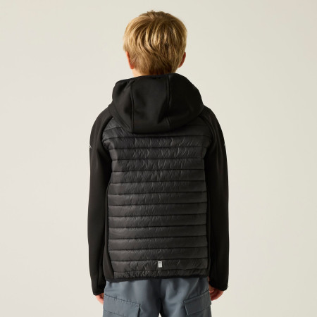 Chaqueta para niños Regatta Junior Andreson Hybrid Black/Sealgr