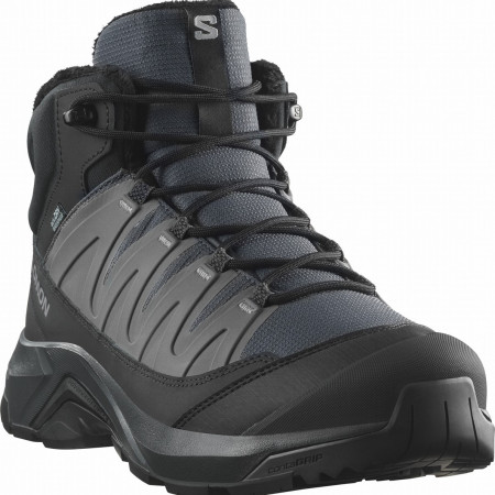 Calzado de hombre Salomon X-Adventure Coldrush Waterproof gris Asphalt / Black / Alloy