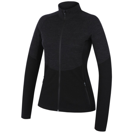 Sudadera de mujer MOOA Merino 3D 240 negro black