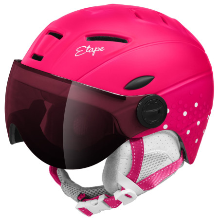 Casco de esquí para niños Etape Rider Pro rosa Pink/WhiteMat