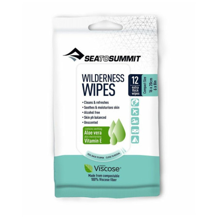Toallitas Sea to Summit Wilderness Wipes XL 16 x 20cm (12pcs) blanco White