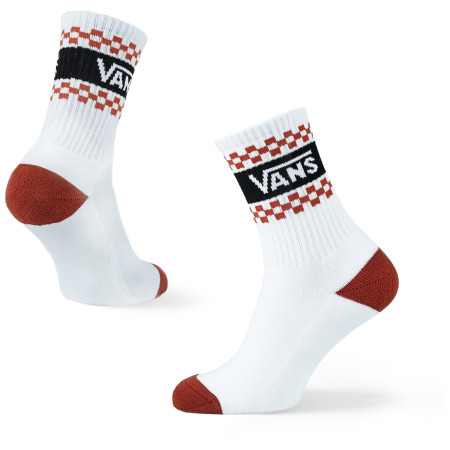 Calcetines de mujer Vans Wm Girl Gang Crew 6.5-10 1Pk blanco/rojo