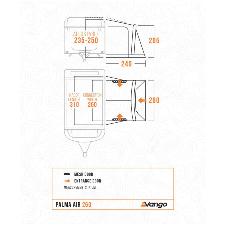 Tienda para caravana Vango Palma Air 260