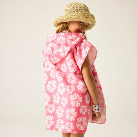 Poncho para niños Regatta Kids Towel Robe PinkHazPetal