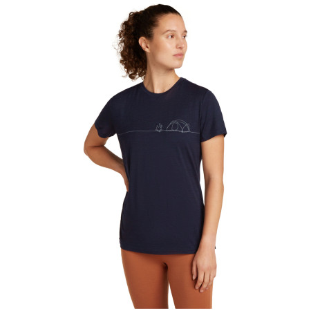 Camiseta funcional de mujer Icebreaker W Mer 150 Tech Lite SS Tee Single Line C