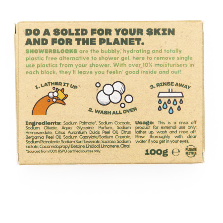 Gel de ducha Shower Blocks Solid Shower Gel EO Range - Sweet Orange & Bergamot