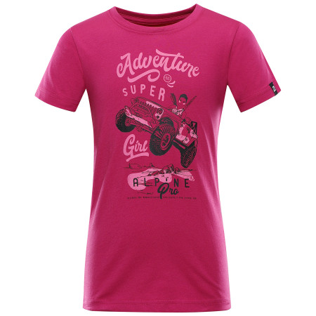 Camiseta para niños Alpine Pro Beto rosa fuchsia red