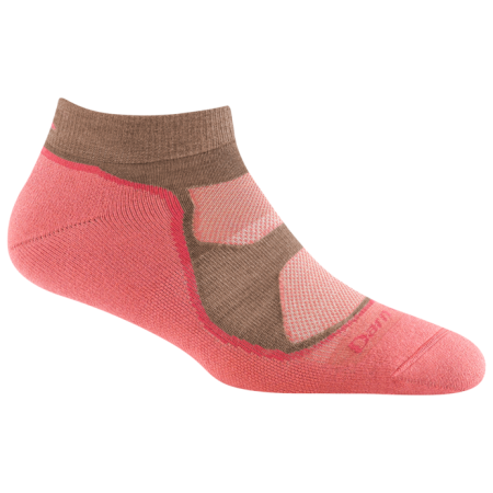 Calcetines de mujer Darn Tough Light Hiker No Show Lightweight With Cushion rosa canyon