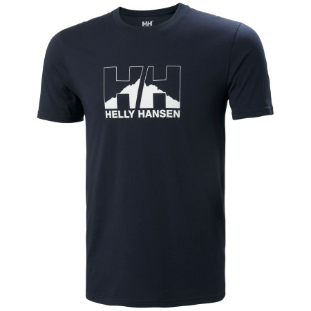 Camiseta de hombre Helly Hansen Nord Graphic T-Shirt azul Navy