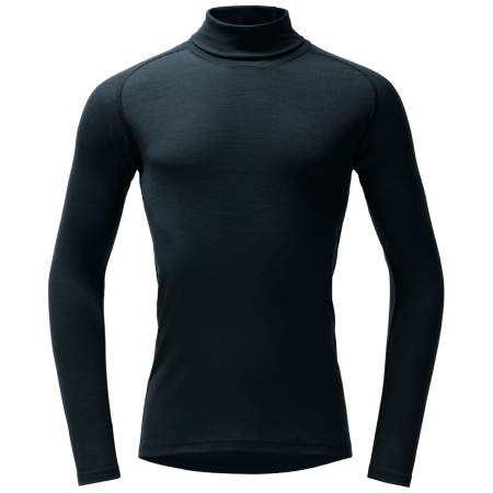 Camiseta funcional de hombre Devold Adventure Merino 190 H.Neck Man azul oscuro Ink