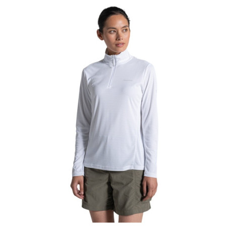 Camiseta de mujer Craghoppers NosiLife SolarShield+ Half Zip Top