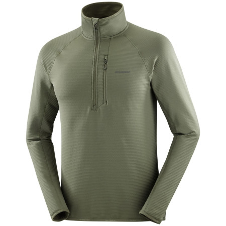 Camiseta funcional de hombre Salomon Essential Lightwarm HZ M verde Grape Leaf