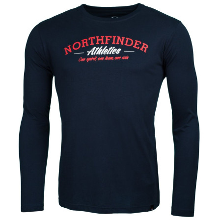 Camiseta de hombre Northfinder Manilo azul Darknavy