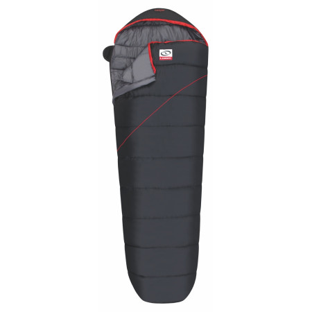 Saco de dormir Loap Camper negro/rojo
