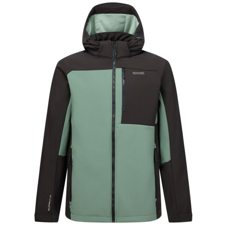 Chaqueta softshell de hombre Regatta Hewitts verde/verde claro DkFrstGr/Blk