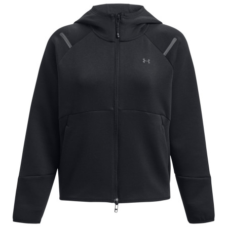 Sudadera funcional de mujer Under Armour Unstoppable Fleece FZ negro Black