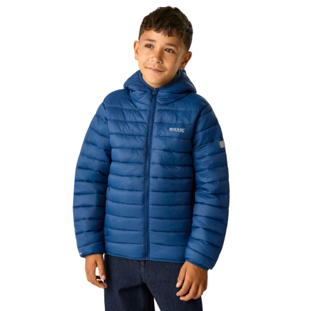 Chaqueta de invierno para niños Regatta Junior Hooded Marizion Aviator Blue