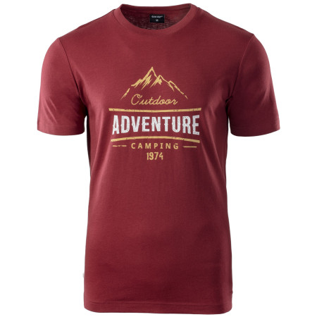 Camiseta de hombre Hi-Tec Lore rojo Pomegranate