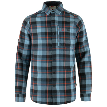 Camisa de hombre Fjällräven Fjällglim Shirt M azul/ azul claro Indigo Blue-Dawn Blue