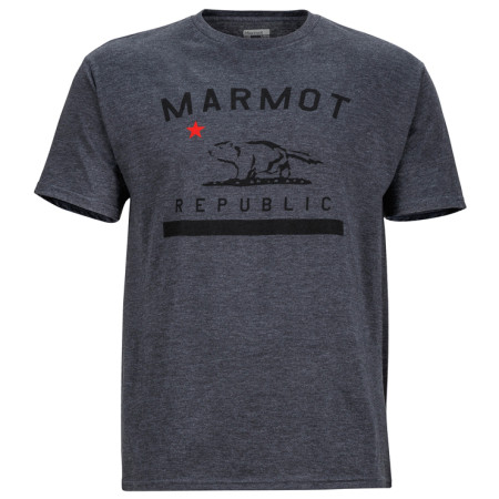 Camiseta de hombre Marmot Marmot Republic Tee SS gris CharcoalHeather
