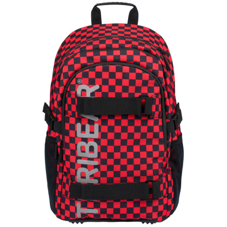 Mochila escolar Baagl Skate TERIBEAR rojo/negro