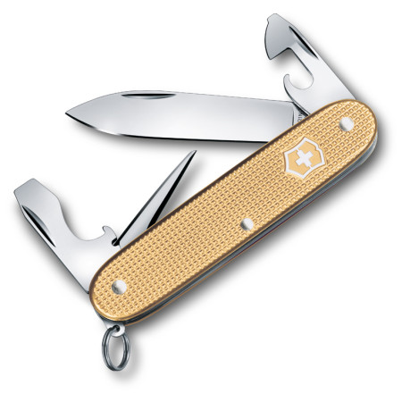 Cuchillo Victorinox Pioneer Alox 2019 dorado ChampagneGold