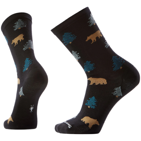 Calcetines Smartwool Everyday Through the Trees Crew Socks negro