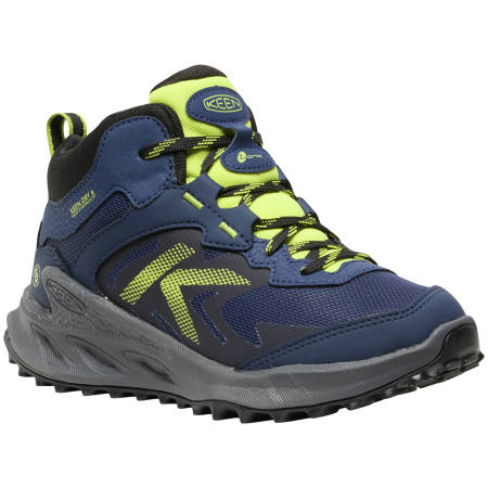 Calzado para niños Keen Zionic Mid Wp Youth azul naval academy/evening primrose